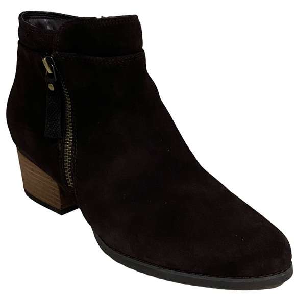 Blondo Isaac Brown Suede Waterproof Side Zip Ankle Boots Size 8 - Picture 15 of 15